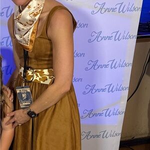 WAYF Brown Suede Dress